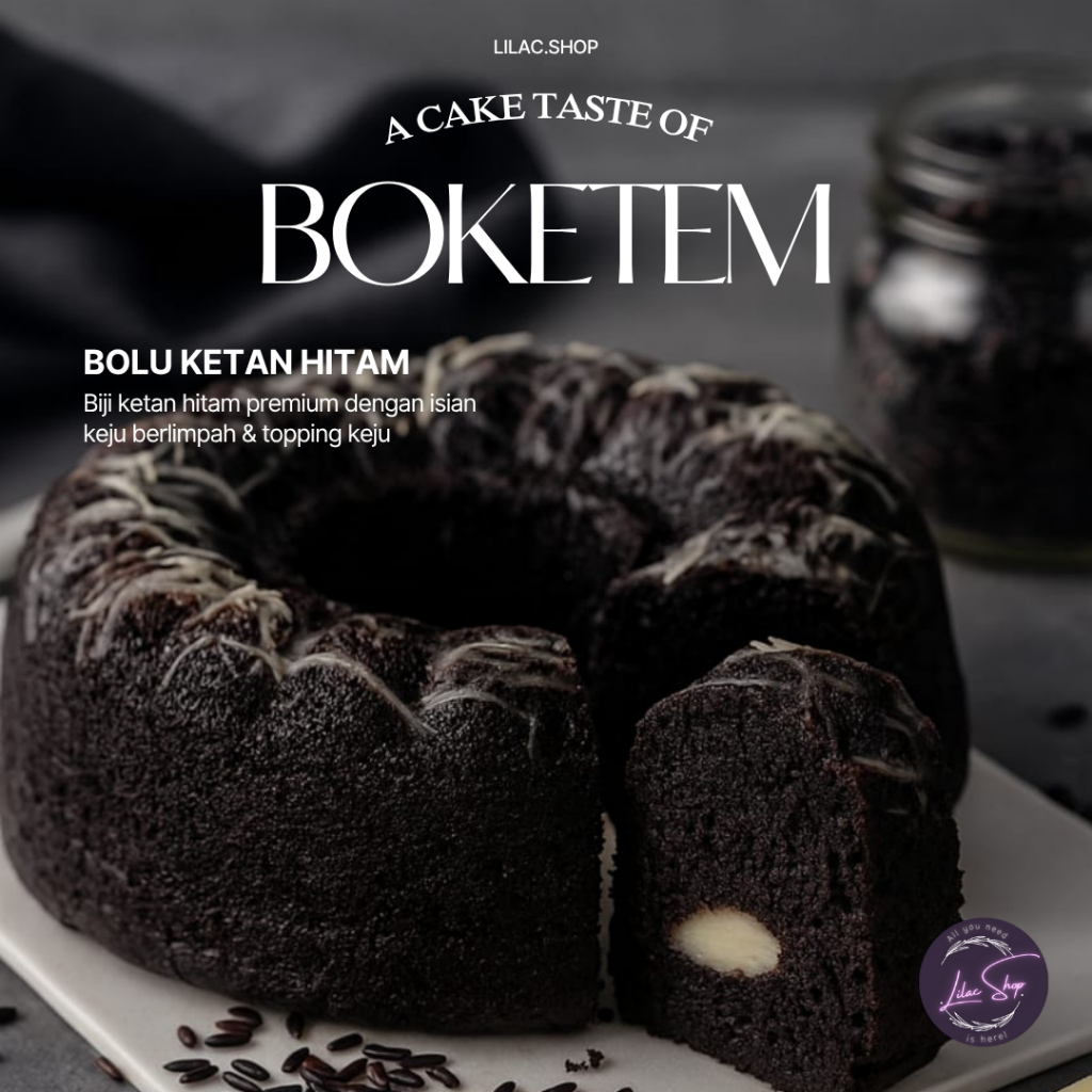 

KUE BOKETEM - BOLU KETAN HITAM KEJU LUMER VIRAL