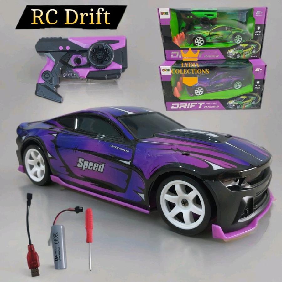 RC Drift Remote Control 4WD Led Light Balap Mobil Drift Sedan