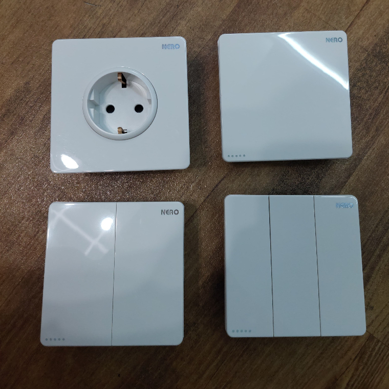 SAKLAR LAMPU NERO CASA PUTIH / SAKLAR STOP KONTAK PUTIH