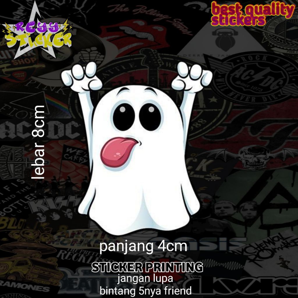 

STICKER PRINTING ANTI AIR GHOST CUTE