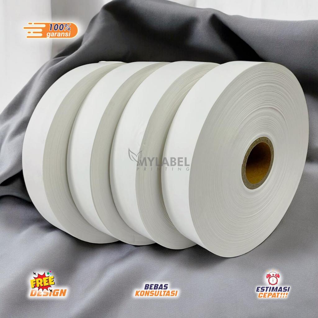 

LABEL POLOS / LABEL TEFETA POLOS / LABEL TANPA CETAK / LABEL MERK POLOS / LABEL WASHING/LABEL CUSTOM