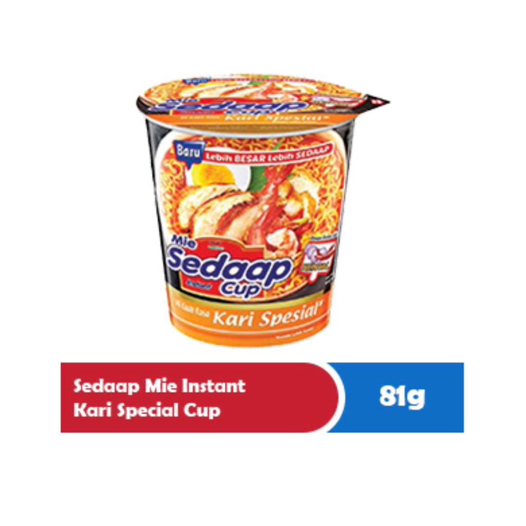 

MIE SEDAAP INSTAN KARI SPESIAL CUP 81 gram
