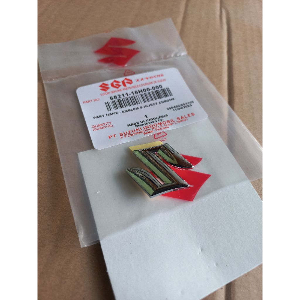 emblem logo S model klip suzuki skywave shogun