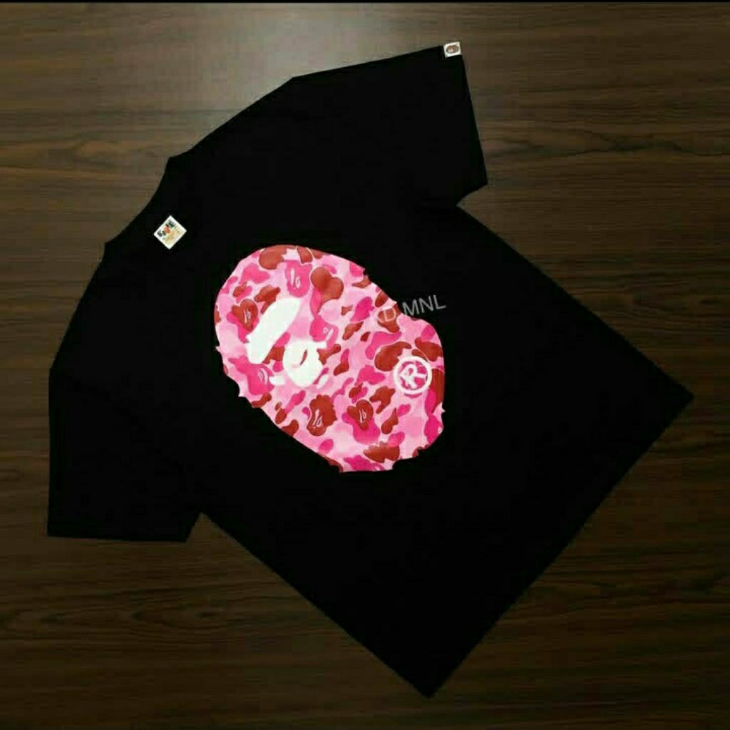 KAOS BAPE PREMIUM MIROR COTTON 20'S KAOS HITAM BAPE KAOS BAPE FULLTAG