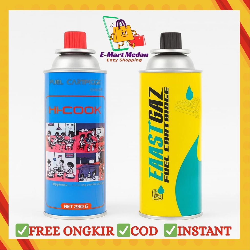 Gas tabung Hi Cook / Gas Portable / Gas kompor Butane Cartridge kecil