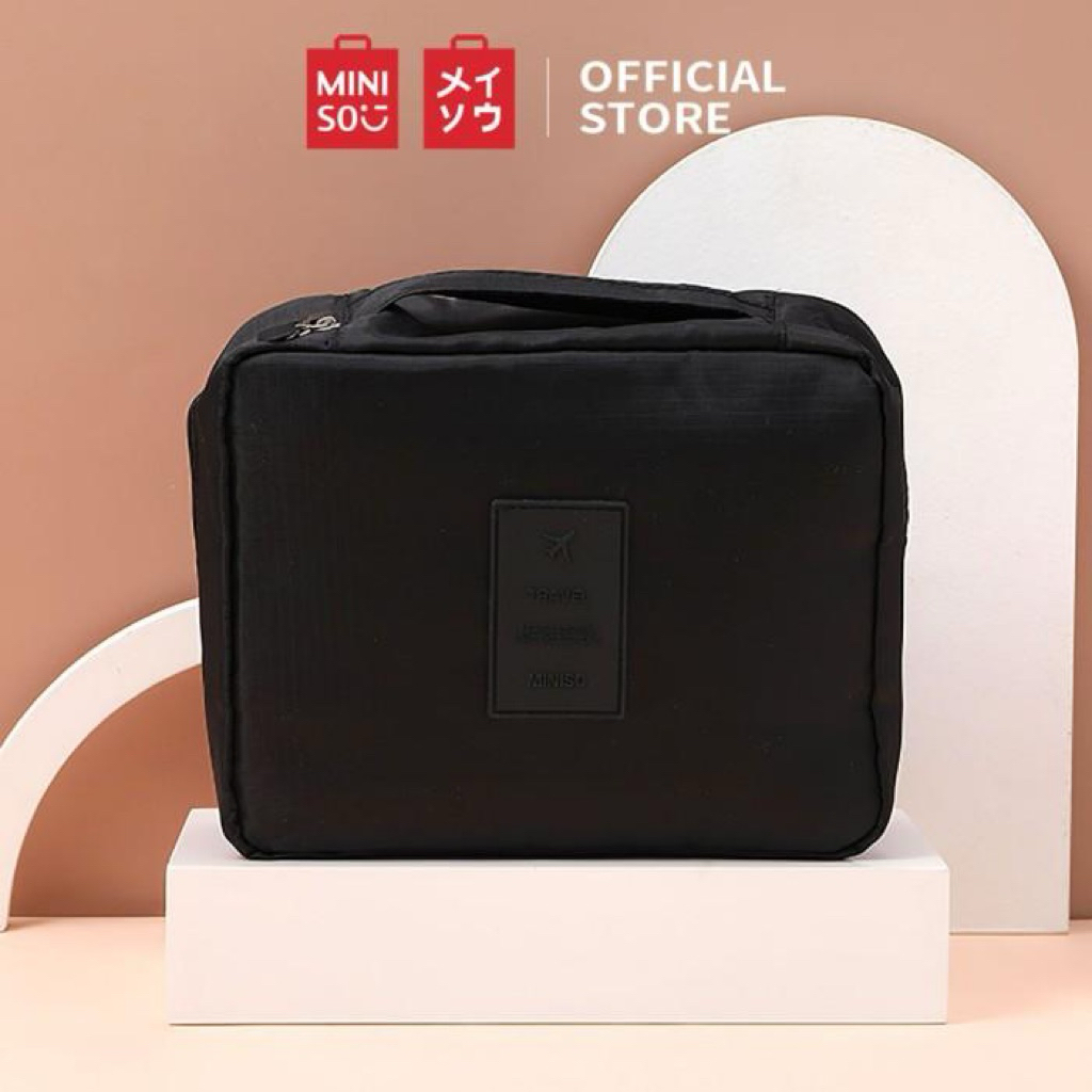 Miniso Travel Bag black / tas travel pouch