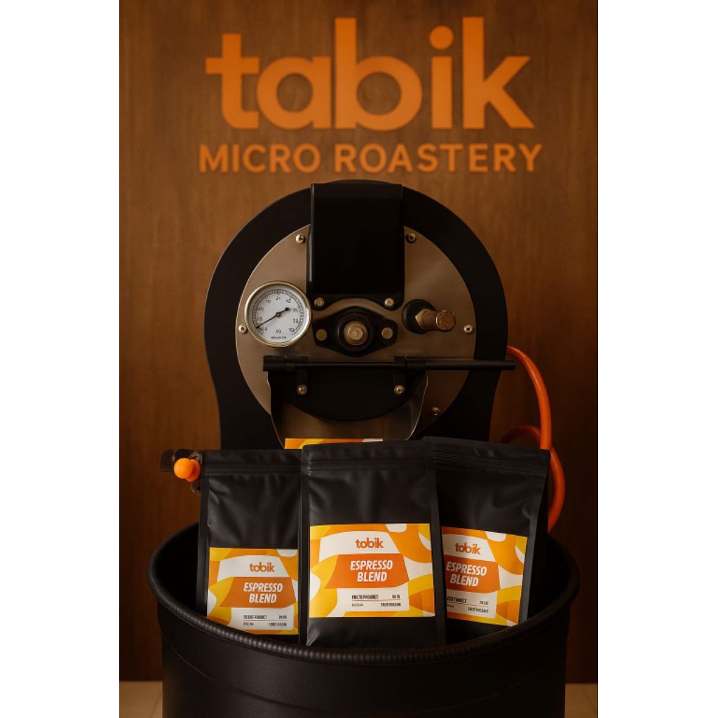 

Kopi espresso blend 250 gram. Profil roasting medium to dark.