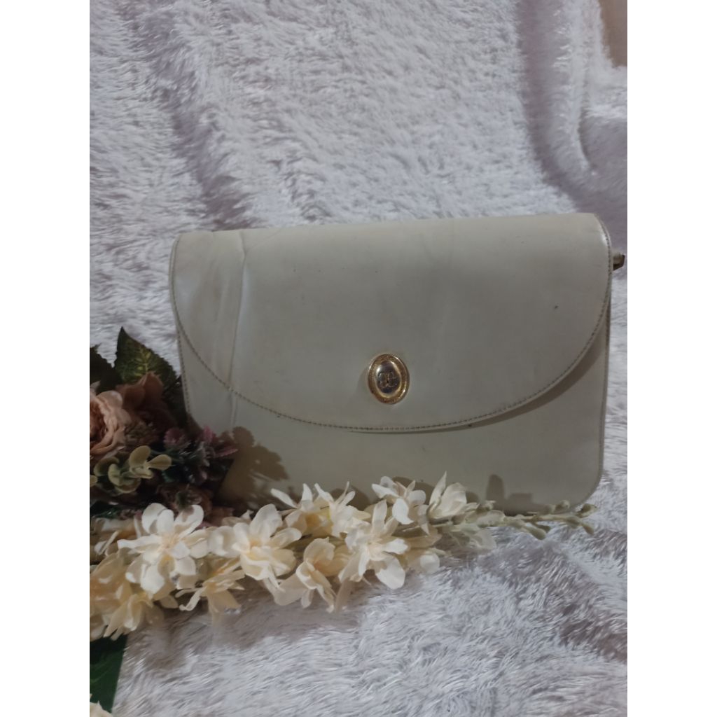 Tas Branded kulit asli warna putih