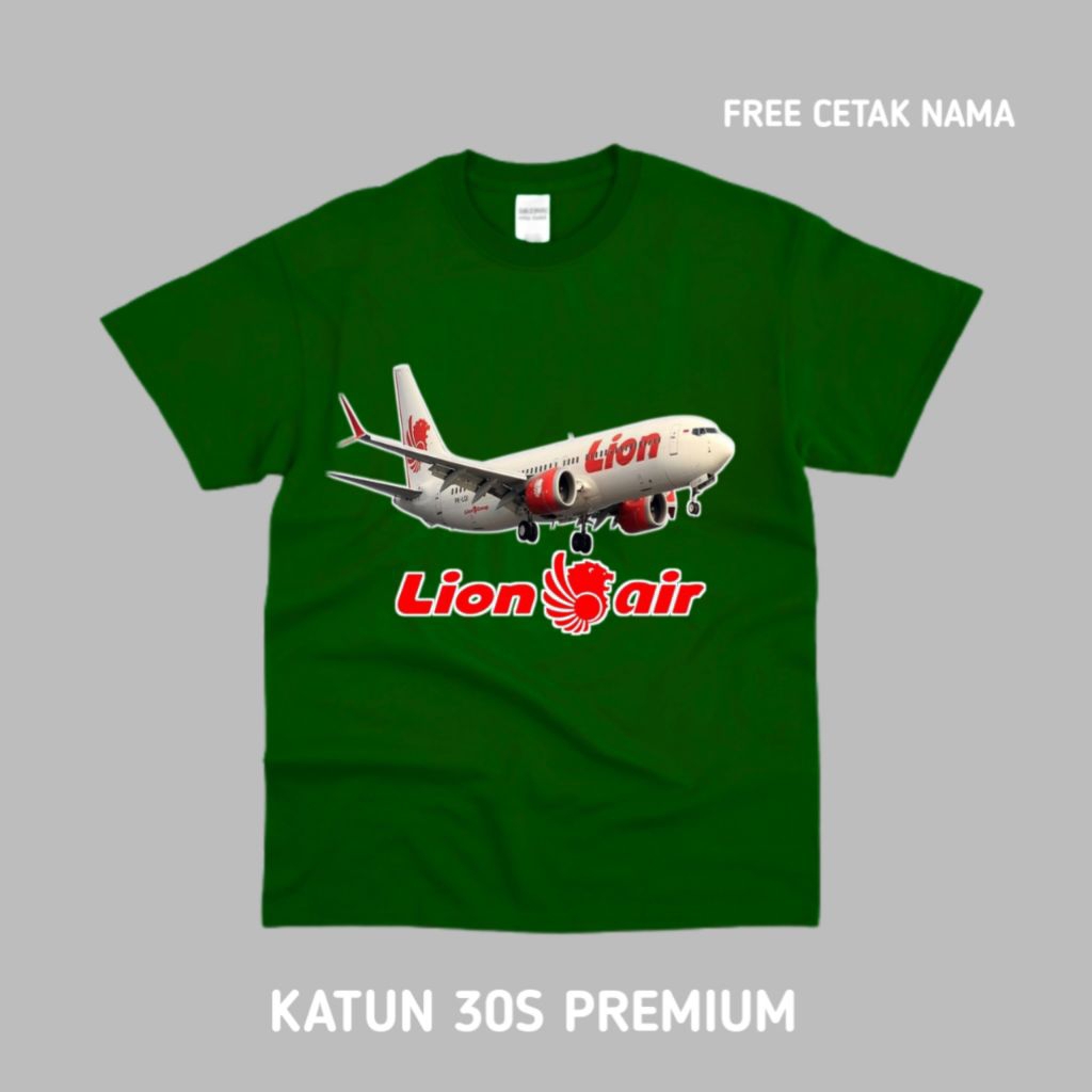 Lion Air Kaos Anak Motif Pesawat Lion Air Bahan premium