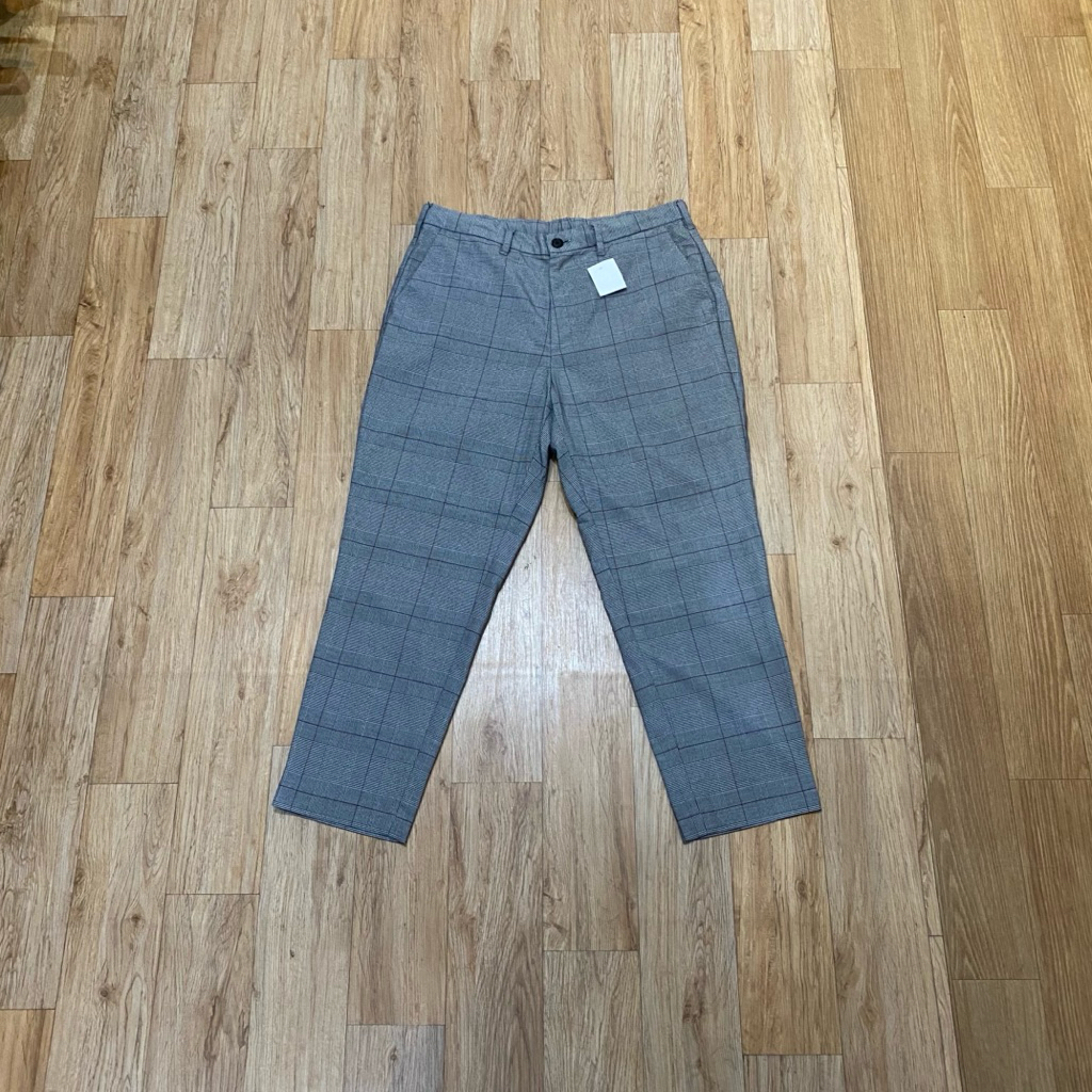 Gu Tartan Grey Pants