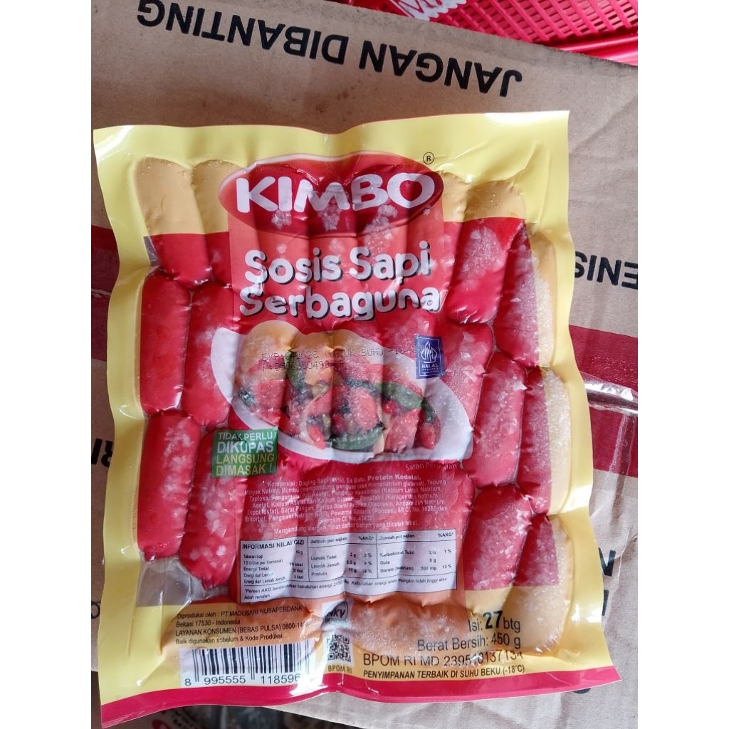 

KIMBO SOSIS SAPI MERAH SERBAGUNA 450GR