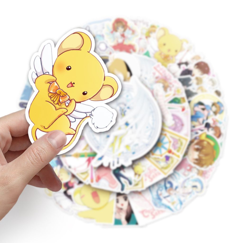 

[50 Pcs] DECO STICKER | STICKER DIY | JURNAL AESTHETIC Sakura Komik Jepang Cardcaptor Sakura Anak-anak Kartun Lucu Dekoratif Buku Akun Gu Kartu Stiker