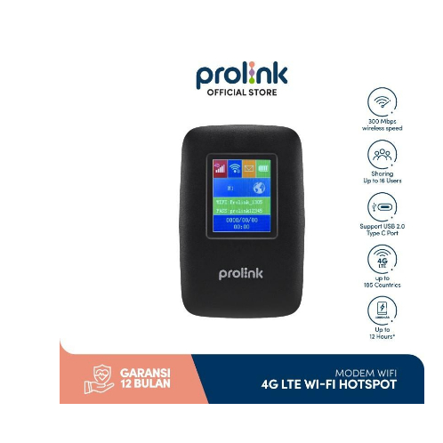Modem PROLINK DL-7202 DL7202 MIFI Modem 4G LTE WiFi Hotspot Unlock Semua Kartu