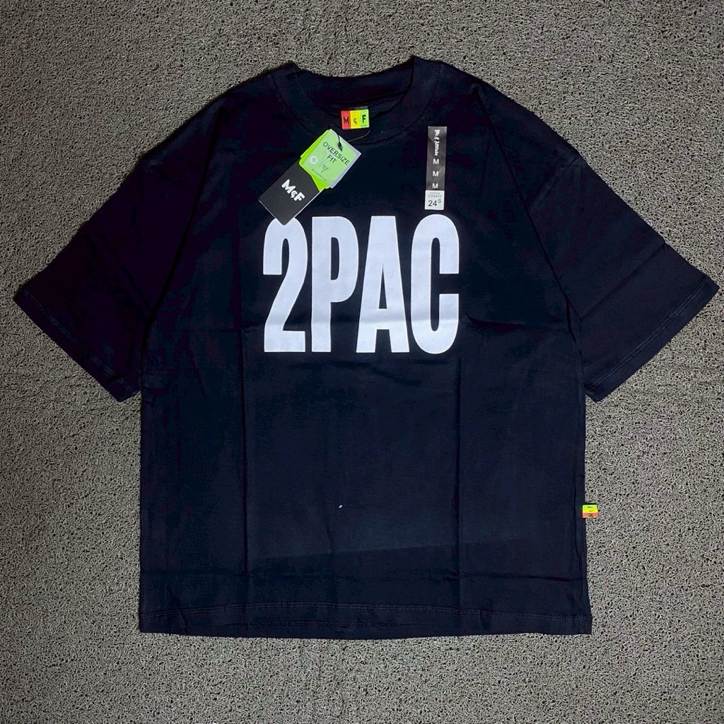 TSHIRT KAOS OVERSIZE MCF SUPPLY CO ORIGINAL TUPAC BLACK 01
