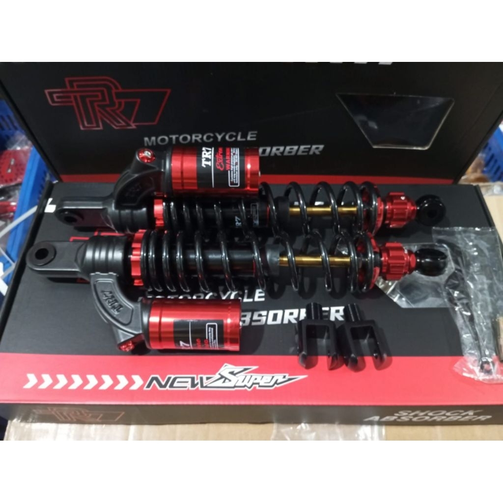 SHOCKBREAKER TABUNG EVO TR7 DOUBLE SHOCK MATIC DAN BEBEK FREE KAKI O DAN KAKI U, 280MM 320MM 340MM 3