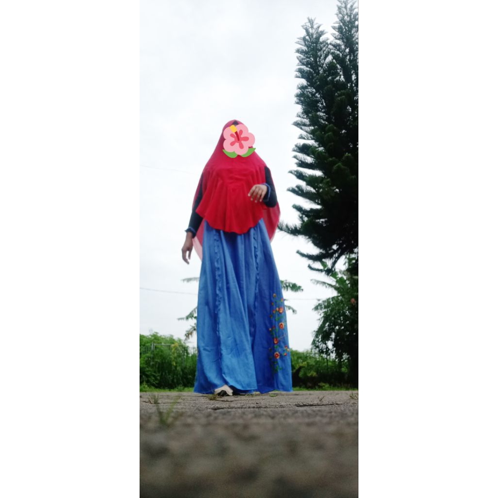 preloved gamis set Khimar Maia andrean