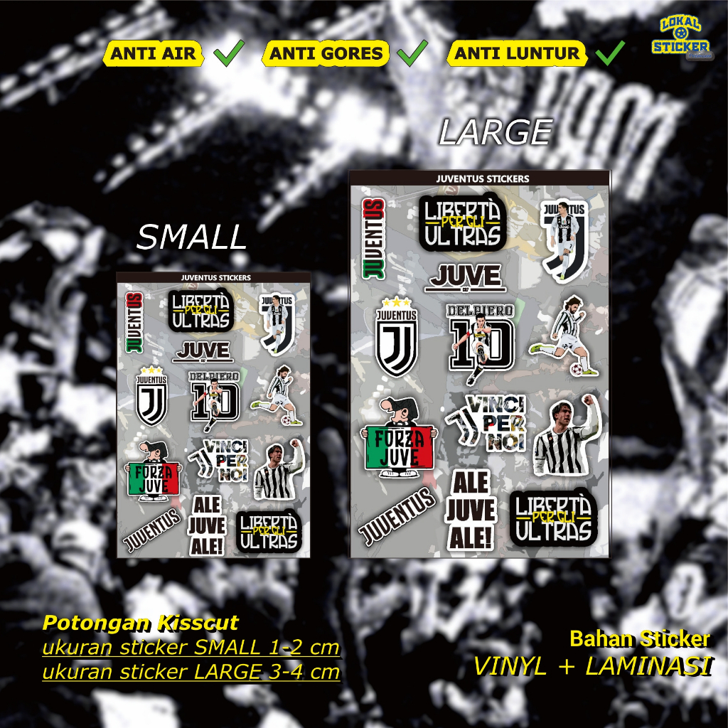 

Stiker Juventus Vinyl Premium – Sticker HP, Laptop, Helm, Motor, Anti Air, Awet, Keren