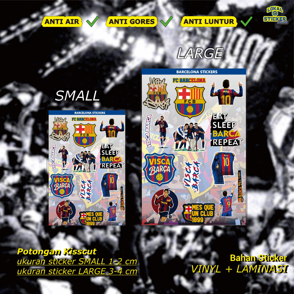 

Stiker Barcelona Vinyl Premium – Sticker HP, Laptop, Helm, Motor, Anti Air, Awet, Keren