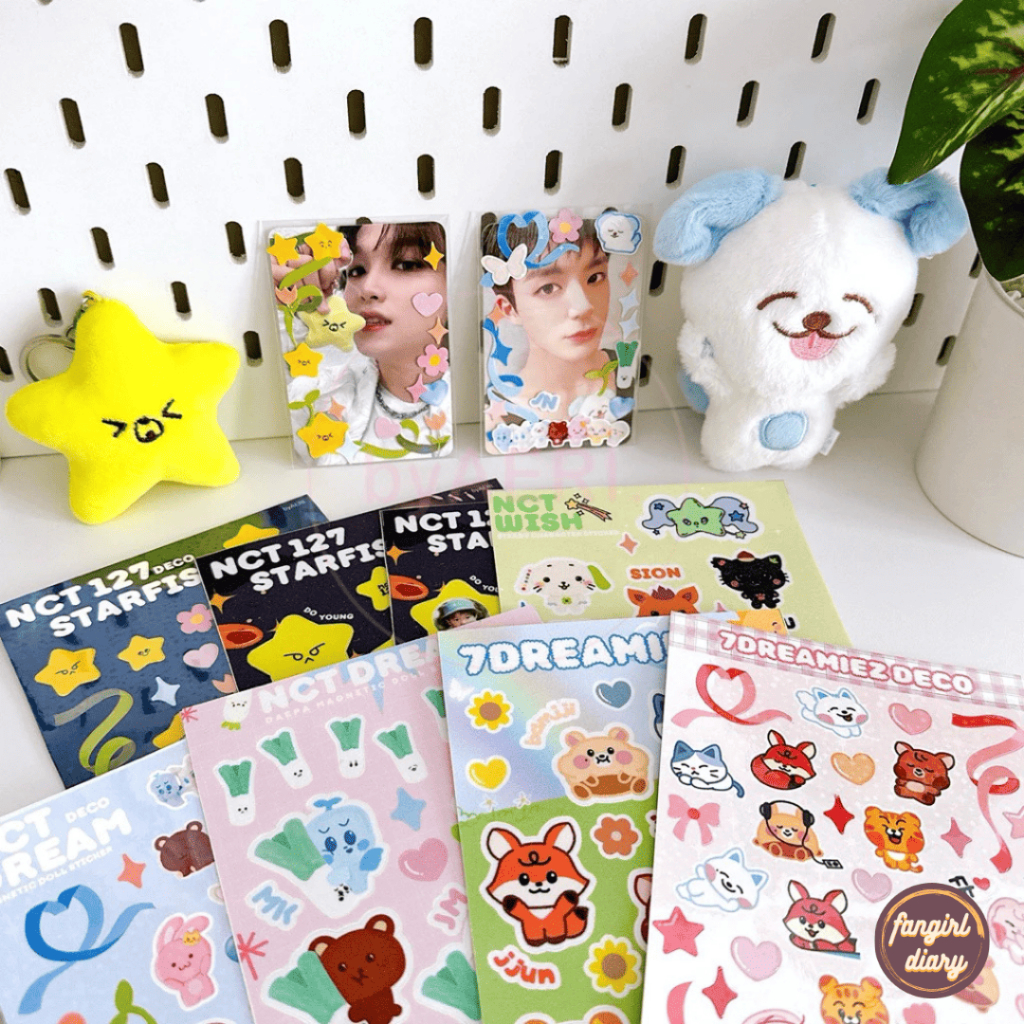 

NCT DECO STICKER KISS CUT 127 DREAM WAYV WISH STICKER TEMPEL LAMINASI GLITTER HOLOGRAM STAR