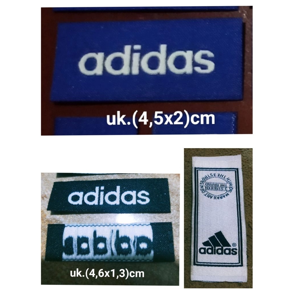 

label merek brand label (main) adidas uk.(2x4,5)cm