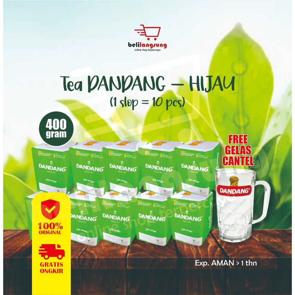 

TEH DANDANG HIJAU (GRATIS ONGKIR) (FREE GELAS CANTEL) 100% ORIGINAL