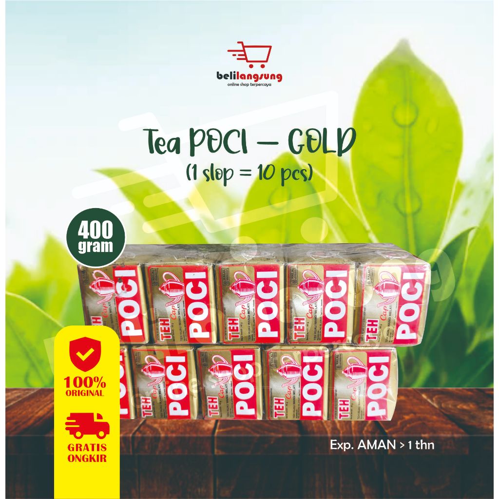 

TEH POCI GOLD TUBRUK - 400 gr (GRATIS ONGKIR)