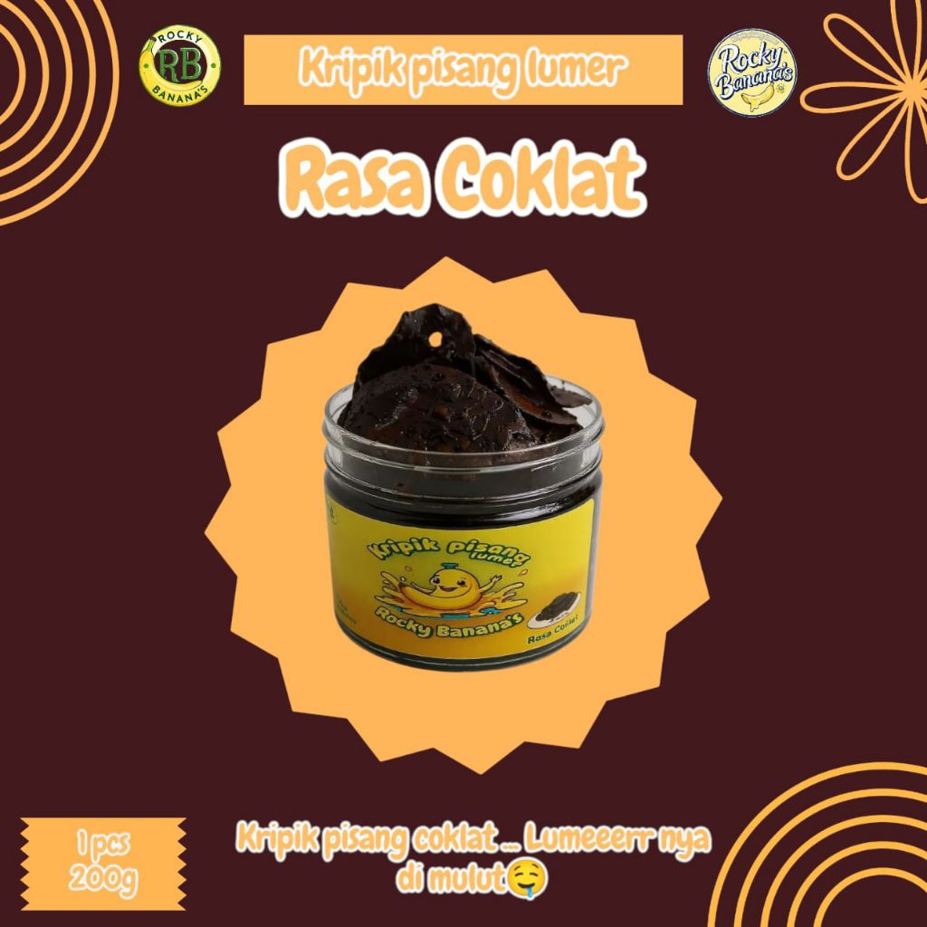 

kripik pisang lumer varian coklat