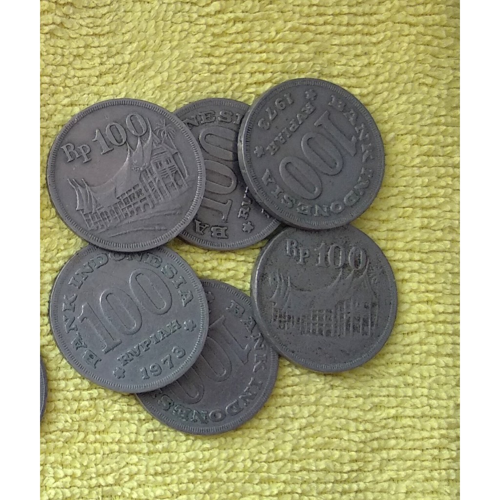 Uang logam Rp 100 tebal tahun 1973