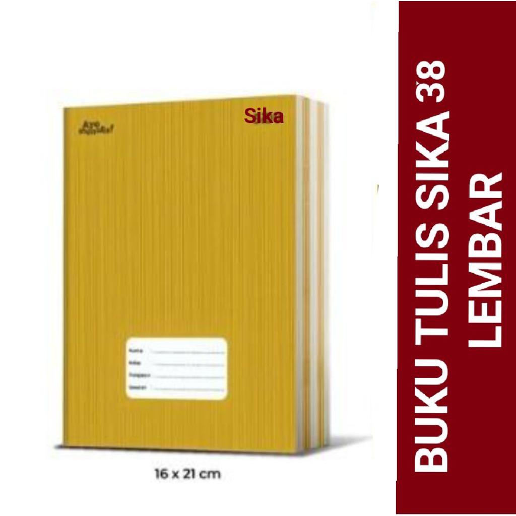 

Buku Tulis Sika 38Lembar
