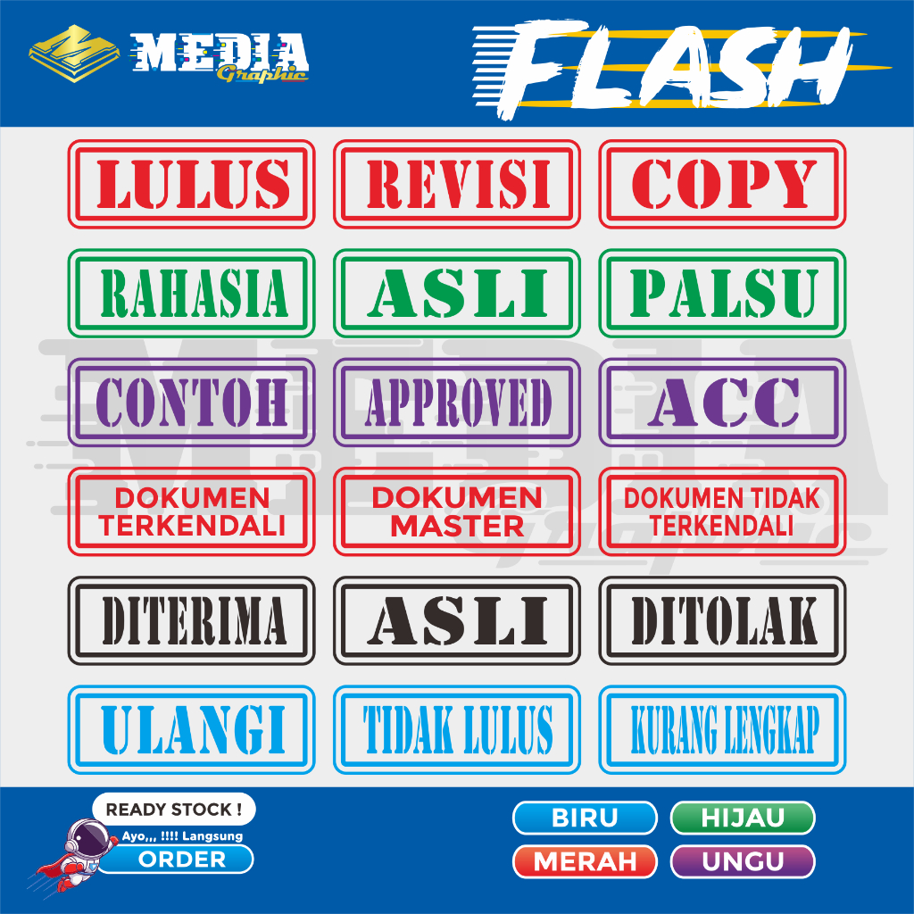 

Stempel Warna / Cap Stempel / Stempel Berkas / Stempel Dokumen / Stempel Surat / Stempel Otomatis / Stempel Murah