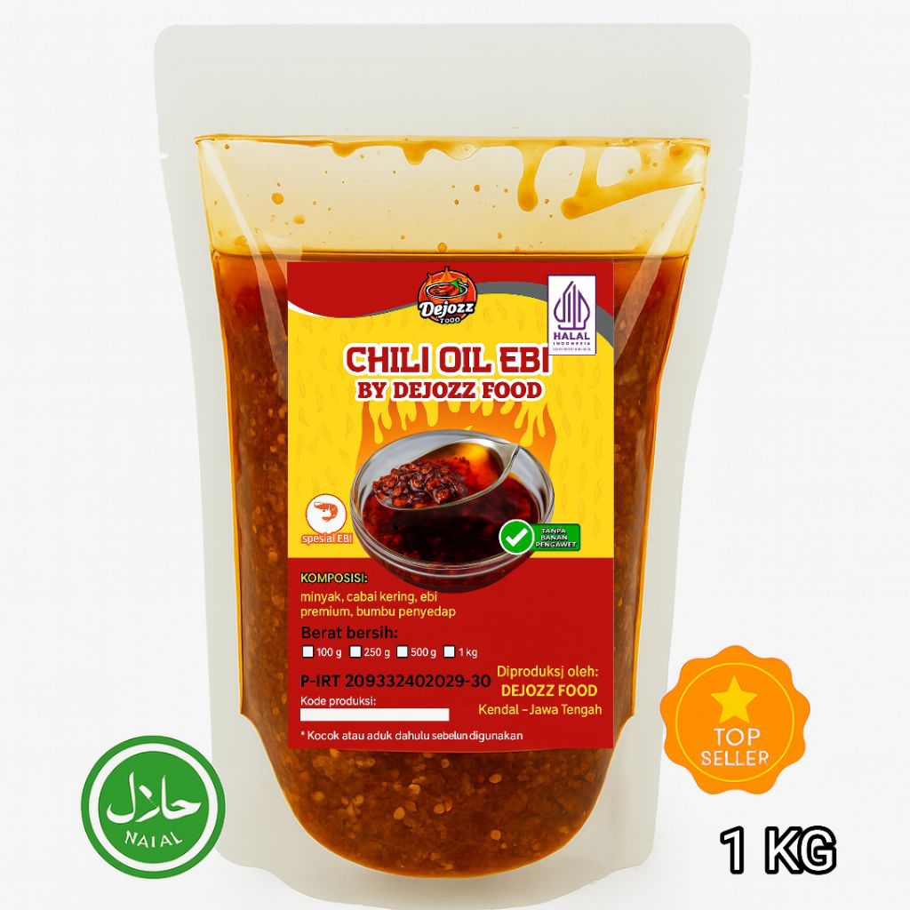 

Chili Oil Ebi Minyak Cabai Teja Asli Halal 1 kg
