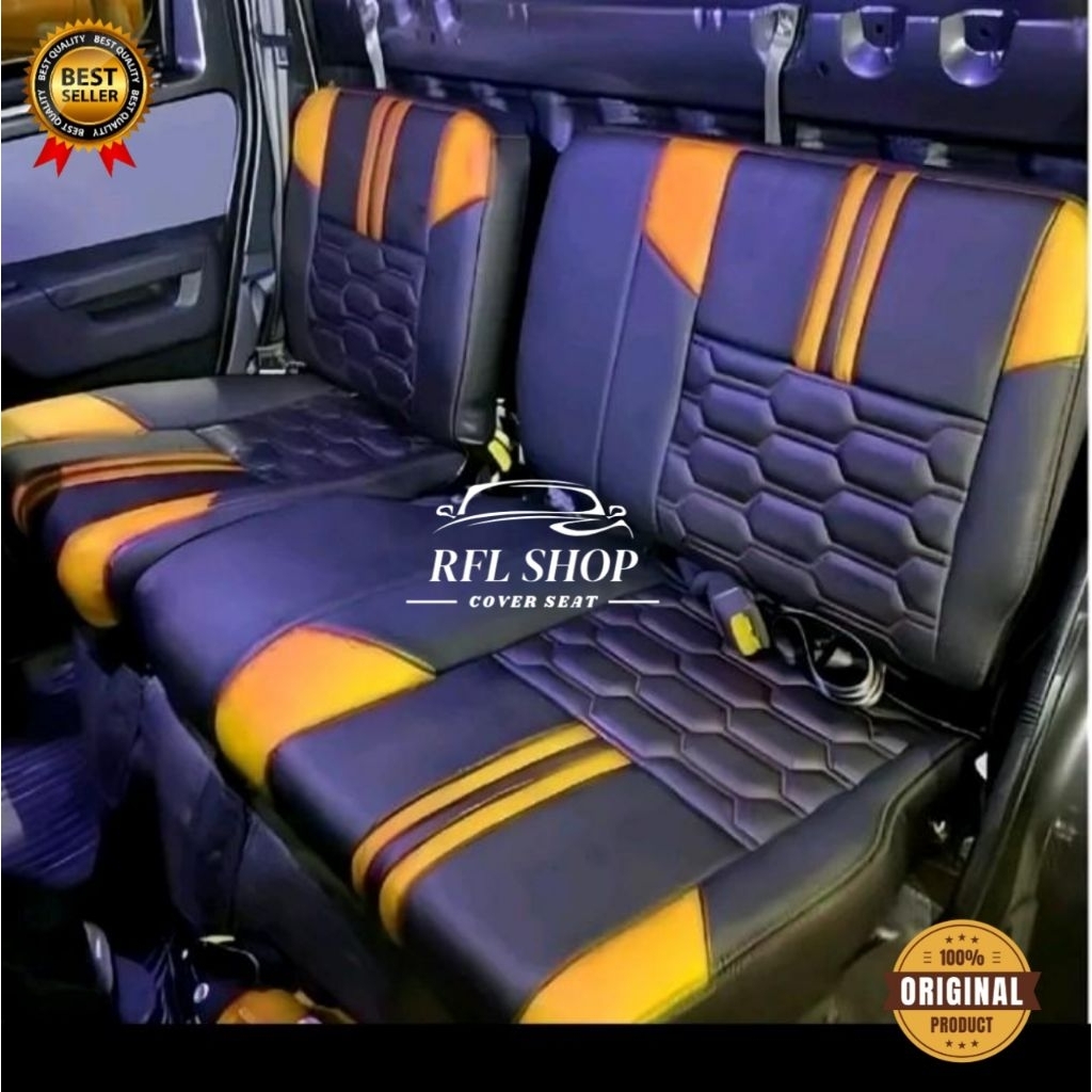 Sarung Cover Jok Mobil Pick up Grandmax New Carry Futura T120ss L300 Motip Terbaru Bahan Kulit Oscar
