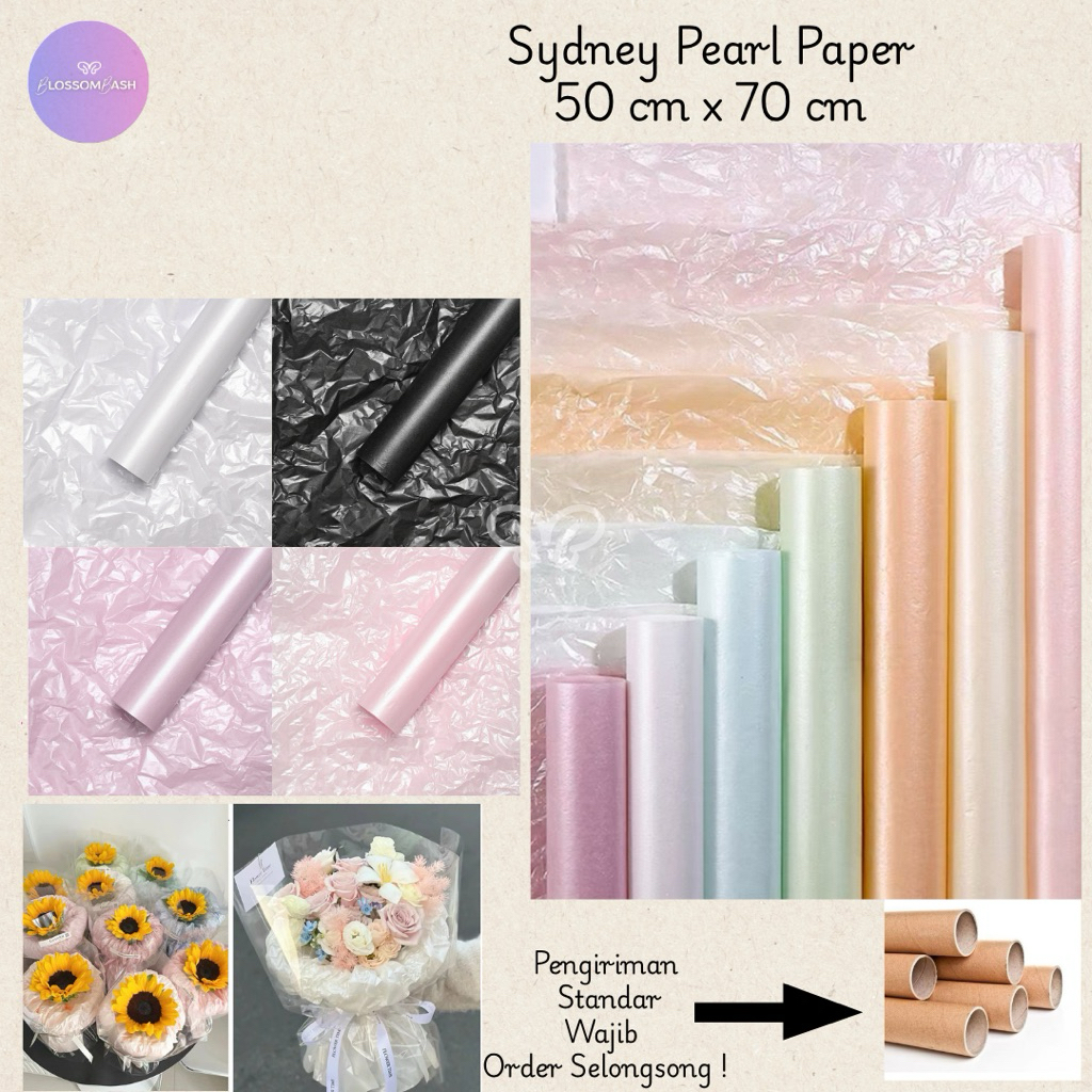 

[Per Pack] Pearl Sydney Paper / Kertas Wrapping Buket