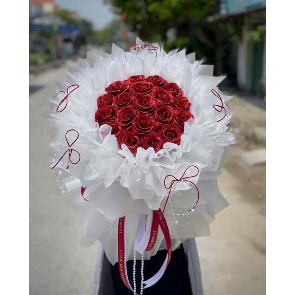 

Buket pita satin best seller viral/ tanpa kupu-kupu. buket satin terbaru-buket murah