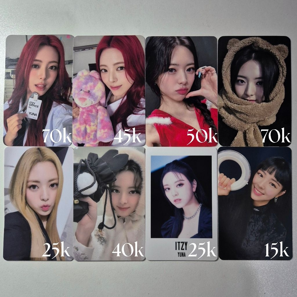 Photocard PC Yuna ITZY Season Greetings SG25 Cheshire Checkmate
