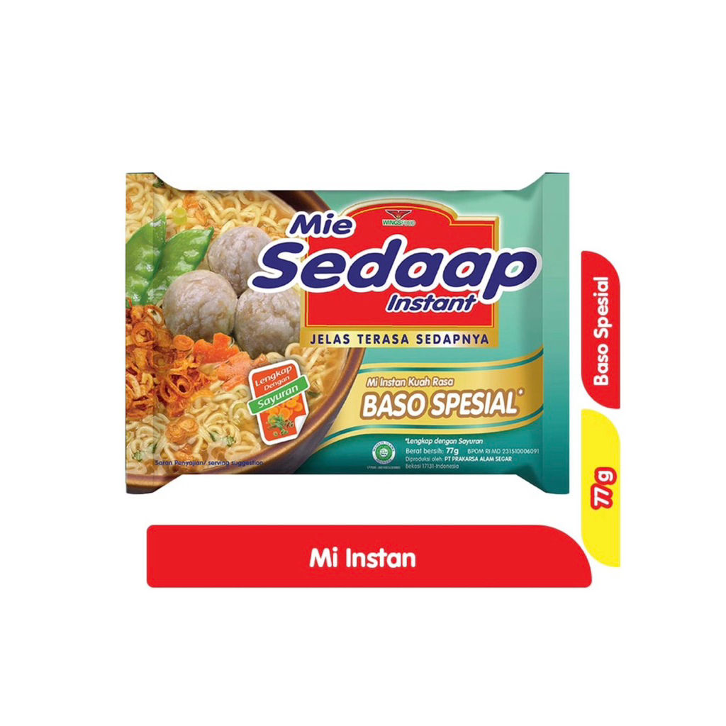 

MIE SEDAP BASO SPESIAL 77 gram