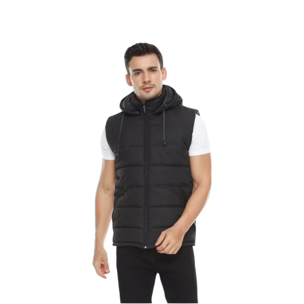 Rompi Parasut Anti Angin Anti Air Rompi Motor Custom Pria Wanita Rompi Puffer Hoodie