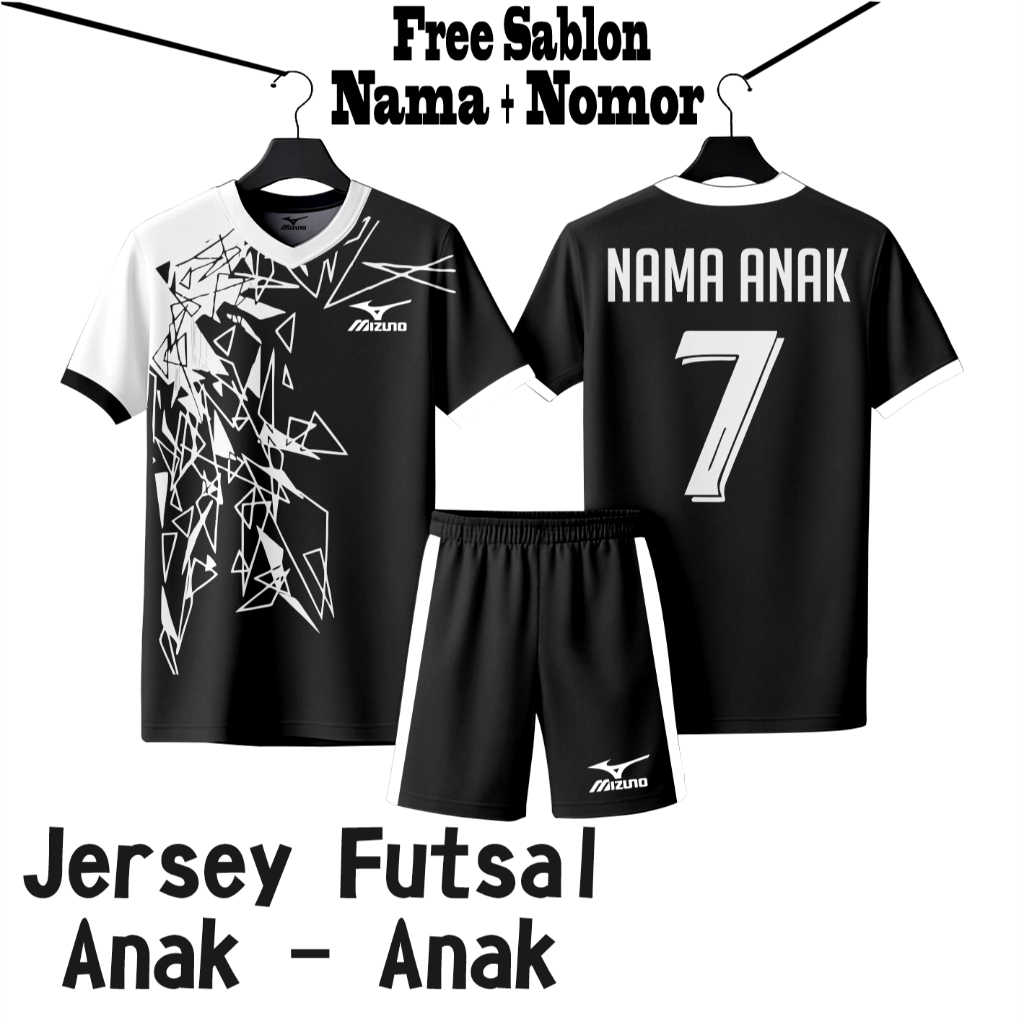 Saelaris_ Gratis Sablon Baju Bola Anak Free Sablon Nama + Nomor Baju Bola Anak Laki Laki Perempuan