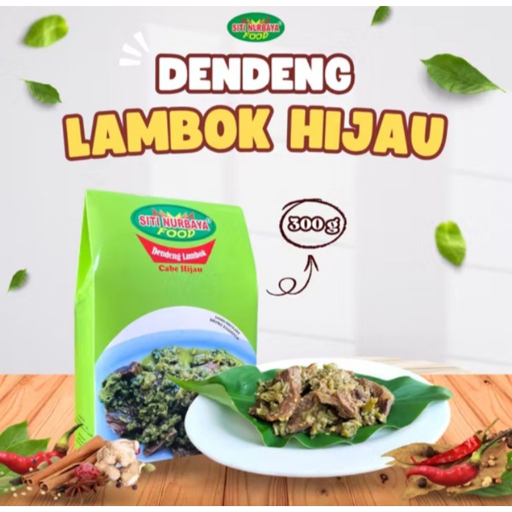 

Dendeng Lambok / basah Cabe Hijau 300g - Siti Nurbaya Food