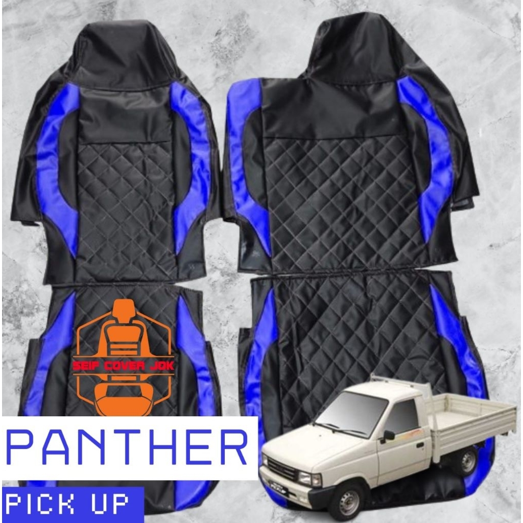 Sarung jok/cover jok mobil Panther pickup headrest menyatu