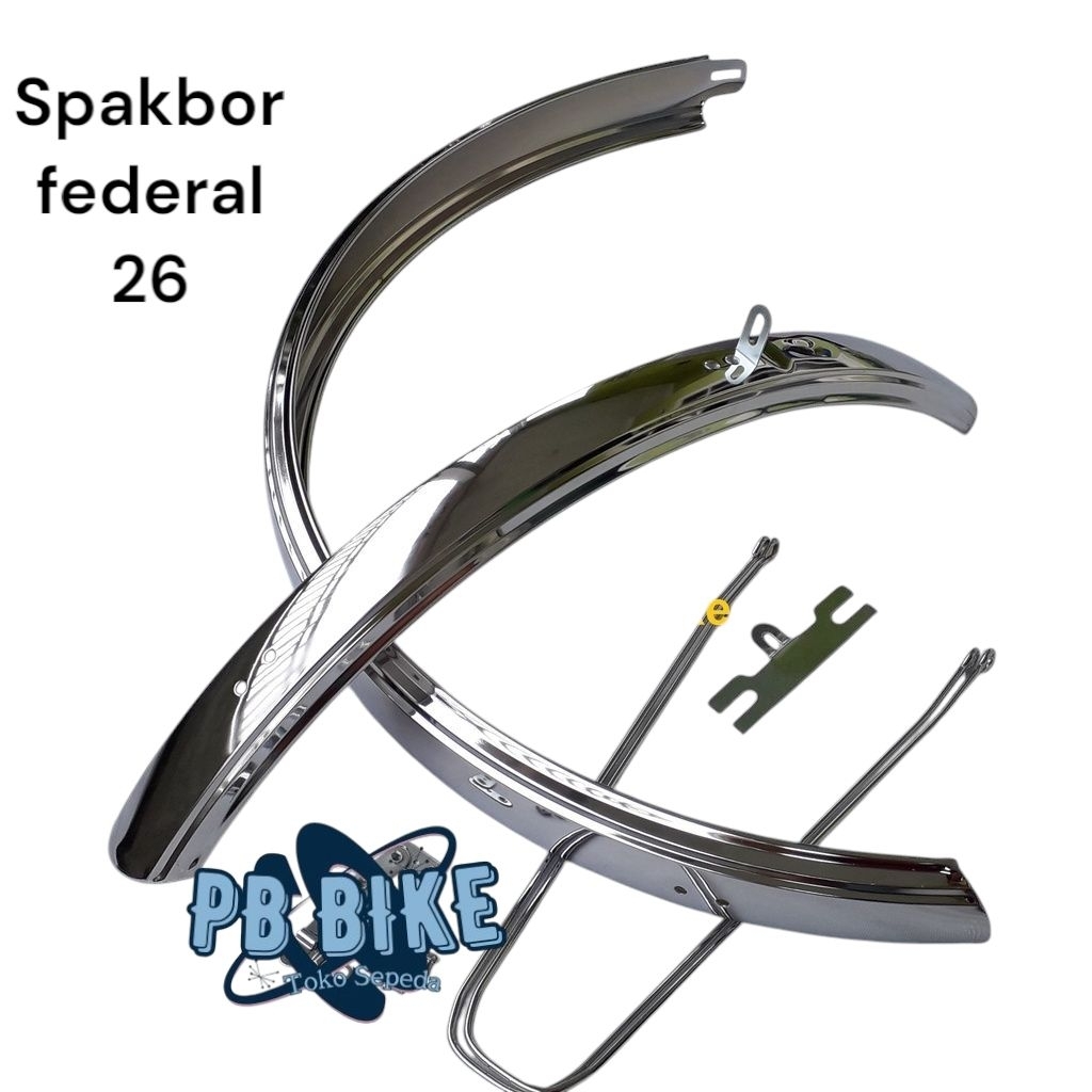 Gender Spakbor Slebor Sepeda Federal MTB 26 inch silver bukan stenlistl