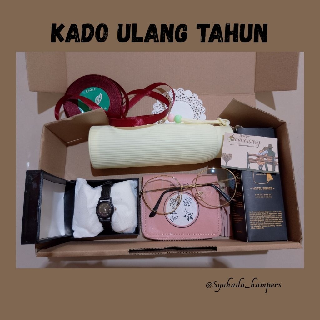 Kado Ulang Tahun Cewek/ hampers wanita/kado perpisahan/kado wisuda/kado anniversary/kado buat istri/