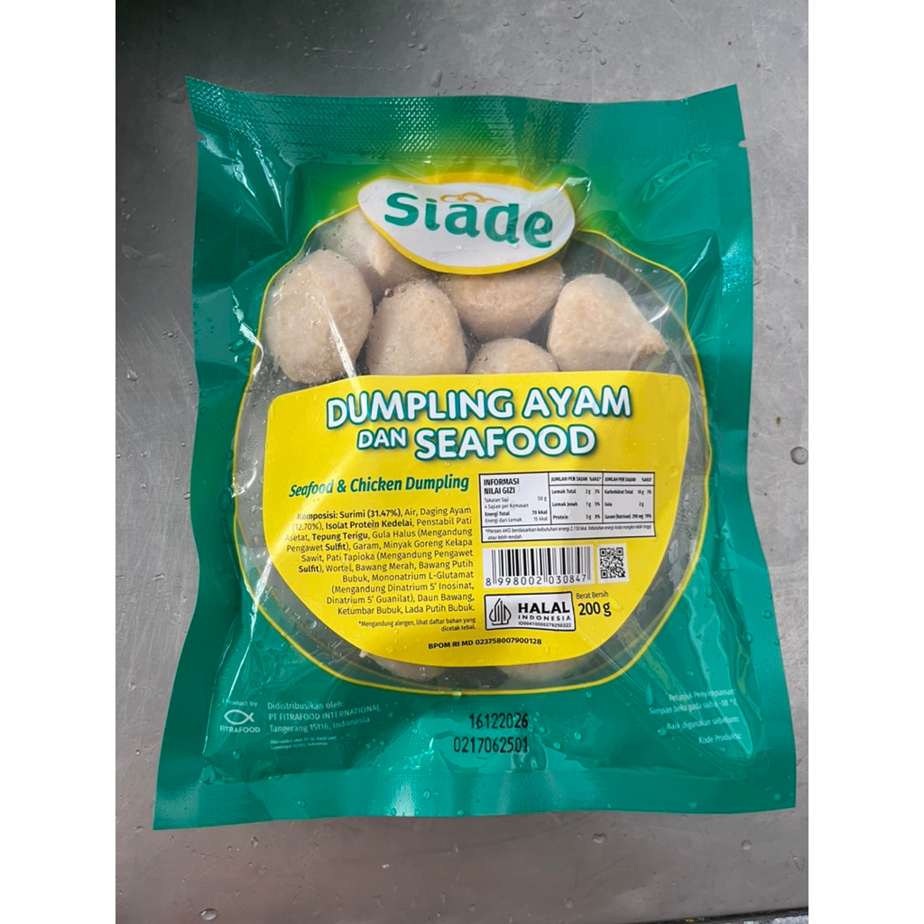 

Dumpling Ayam Keju SiAde 200gr
