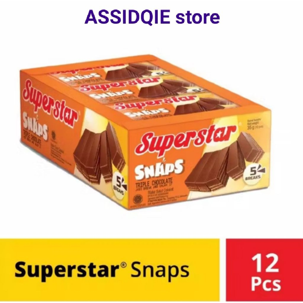 

SUPER STAR SNAPS TRIPLE COKLAT 1 BOX ISI 12 PCS
