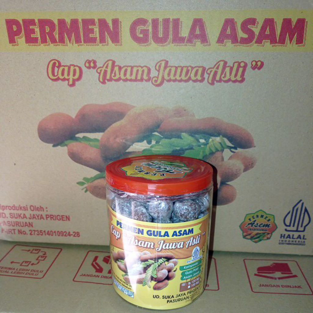 

120 biji permen asem Tradisional