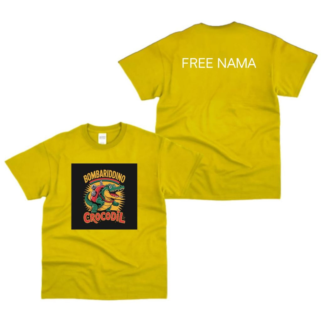 KAOS ANAK CROCODIL LUCU - bisa bikin nama sendiri