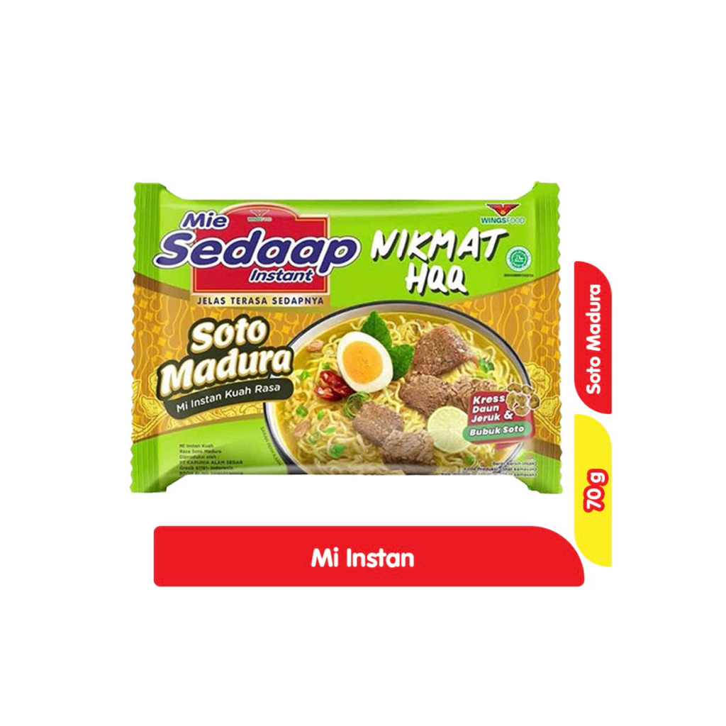 

MIE SEDAAP INSTAN SOTO MADURA 70 gram
