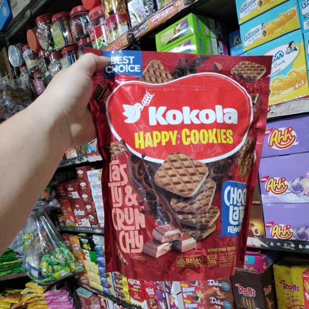 

Kokola Happy Cookies Rasa Cokelat Netto Berat bersih 280gram