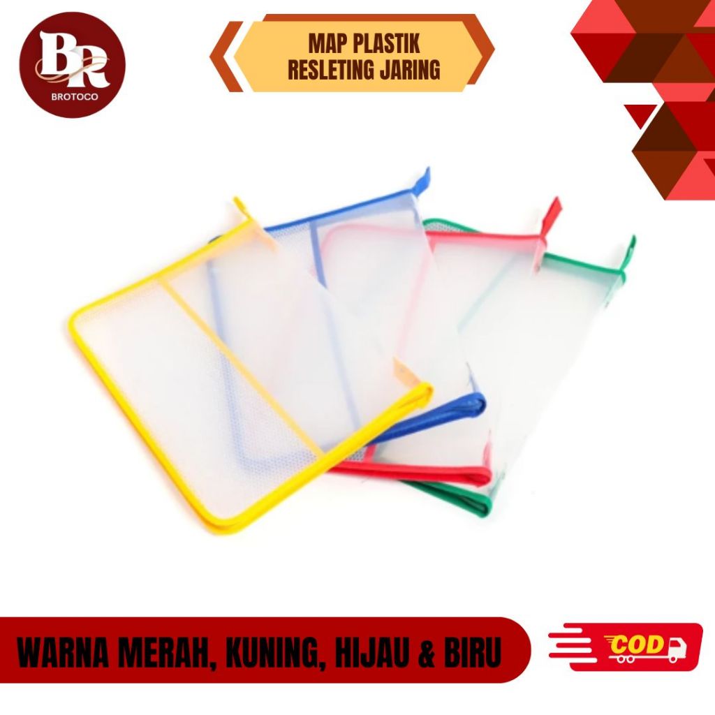 

[BROTOCO] Map Plastik Jaring Resleting JENIA