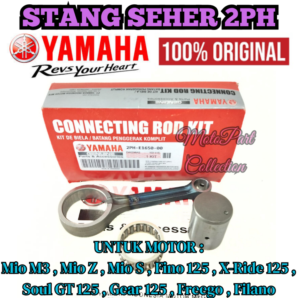 STANG SEHER KODE-2PH ORI YAMAHA PISTON Mio M3,Mio Z,Mio S,Fino 125,X-Ride125,Soul GT125,Gear125